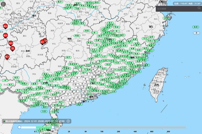 廣東多地12月以來滴雨未落