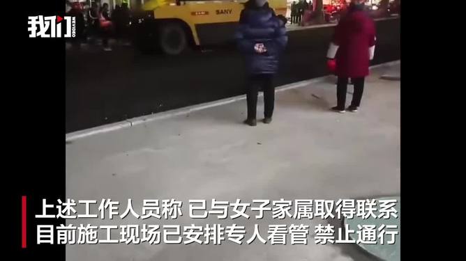 女子過馬路遭壓路機輾壓身亡