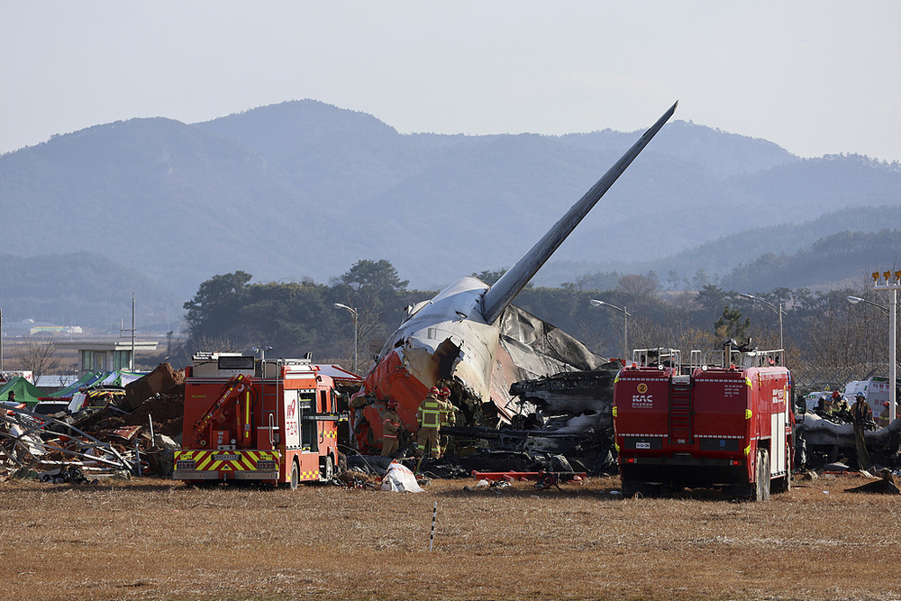 韓國客機起火已致58人死亡